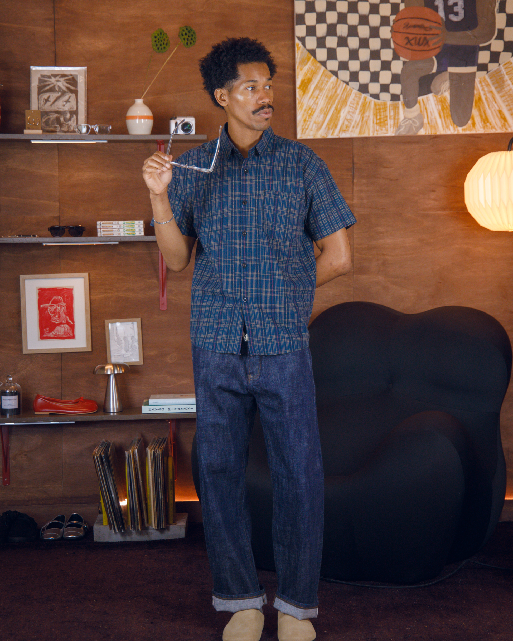 plaid shirt