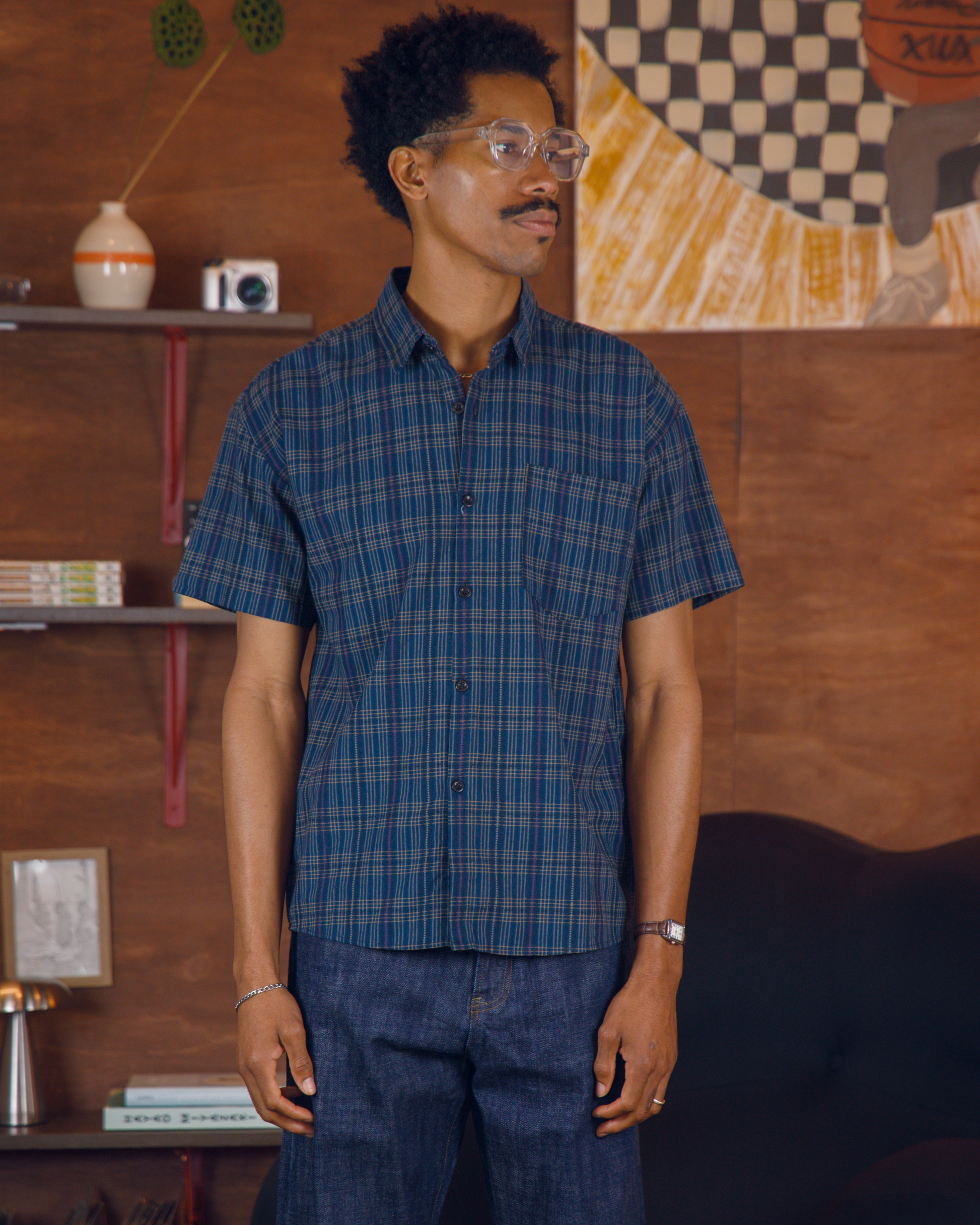plaid shirt