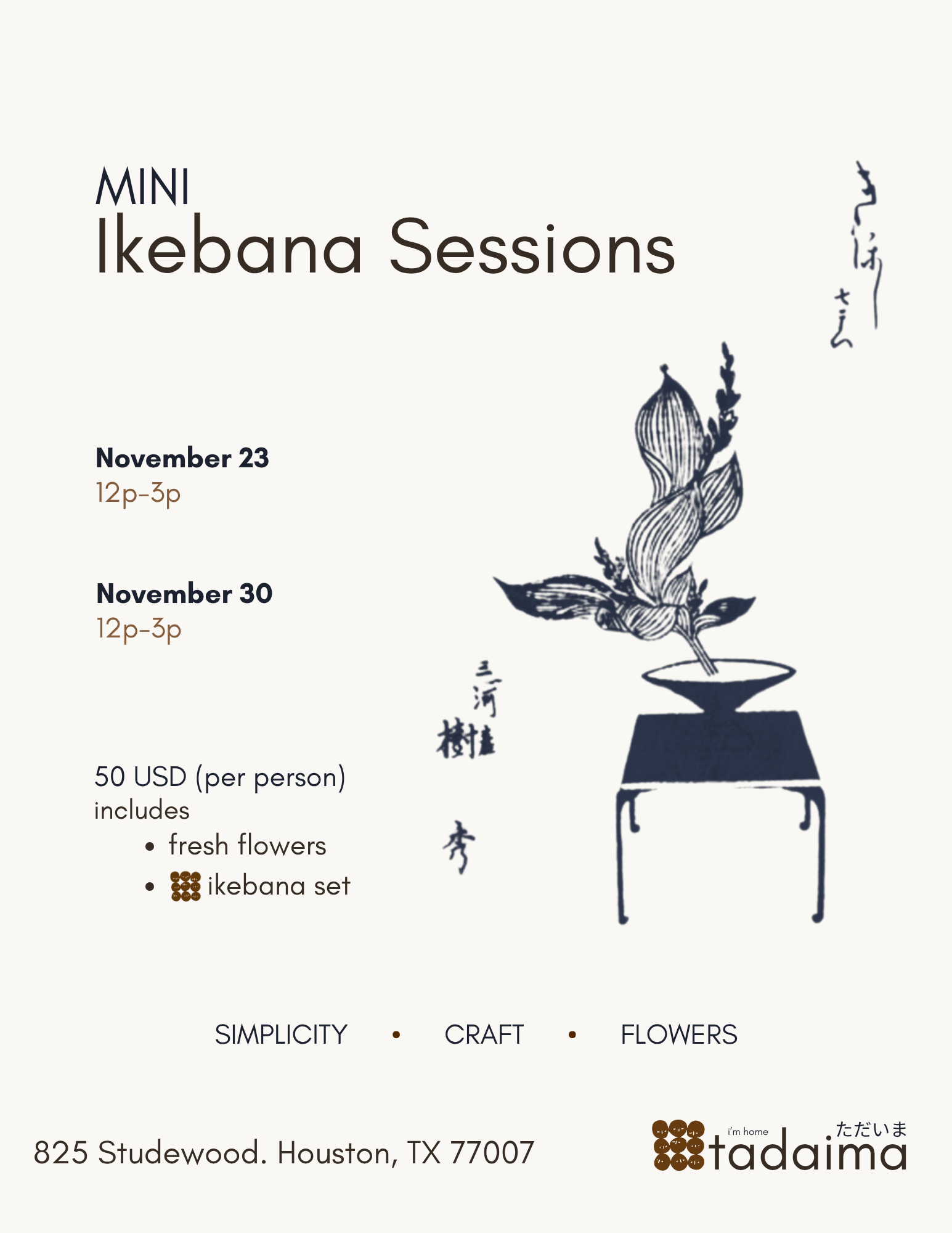 ikebana sessions