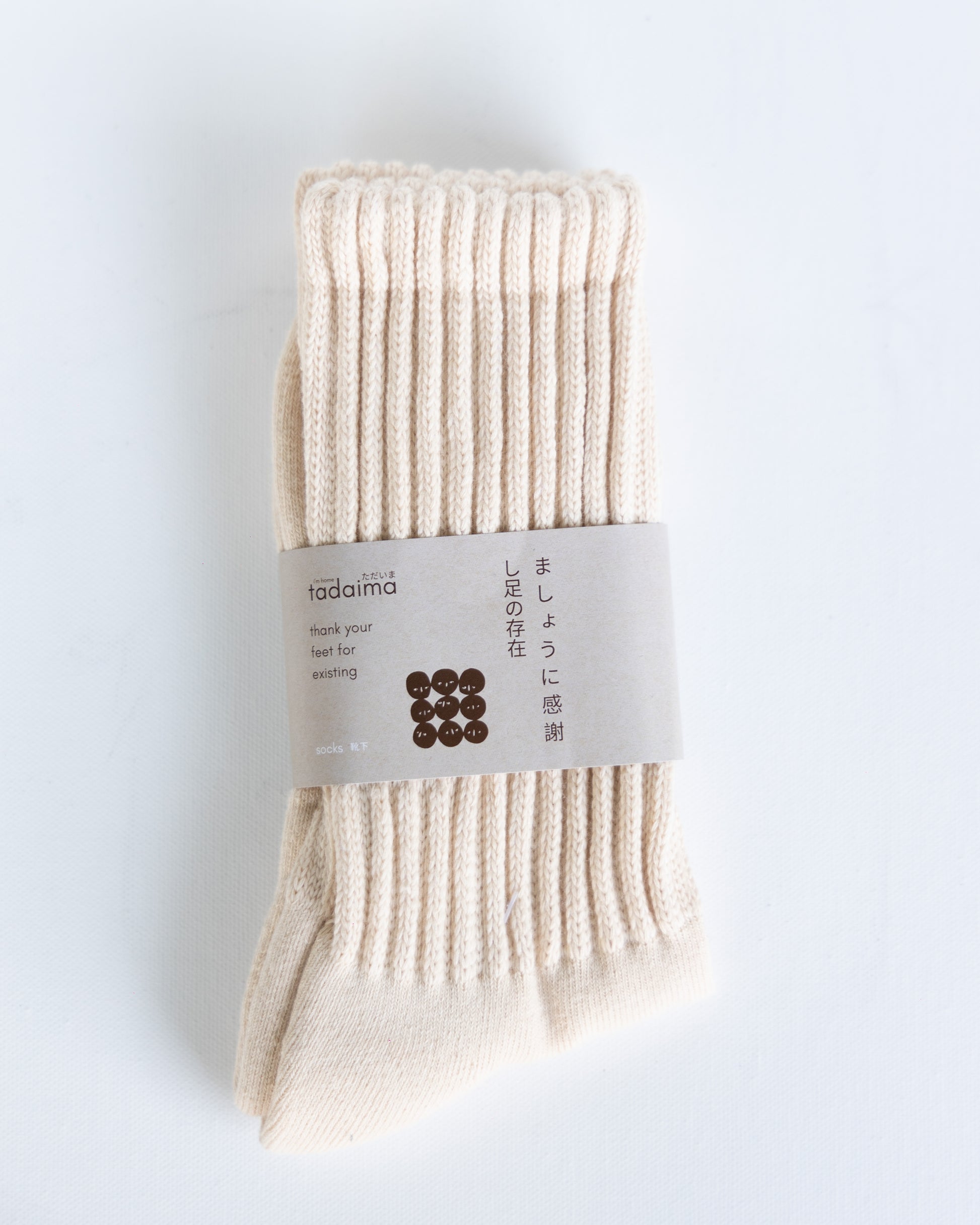 ribbed crew socks