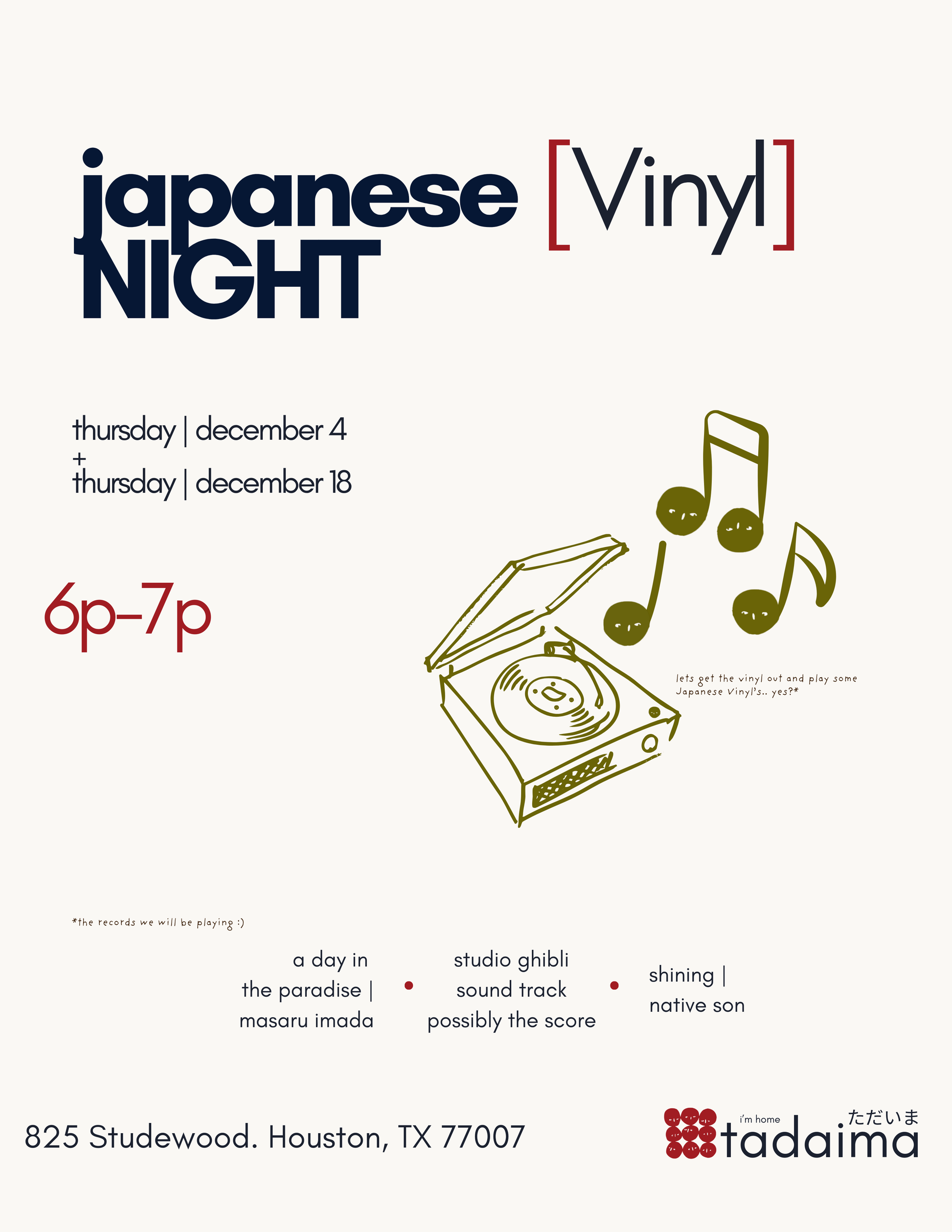 JAPANESE VINYL NIGHT