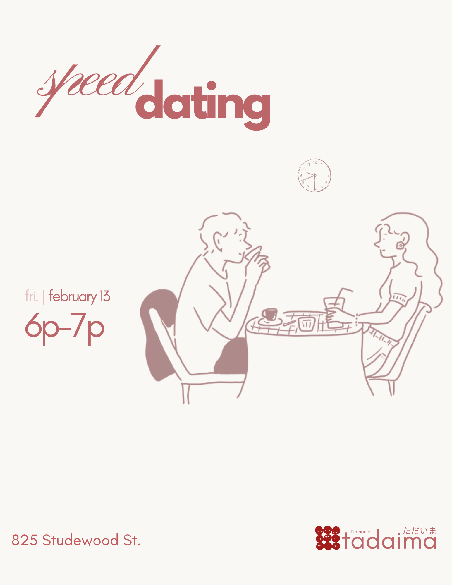 Tadaima Speed Dating